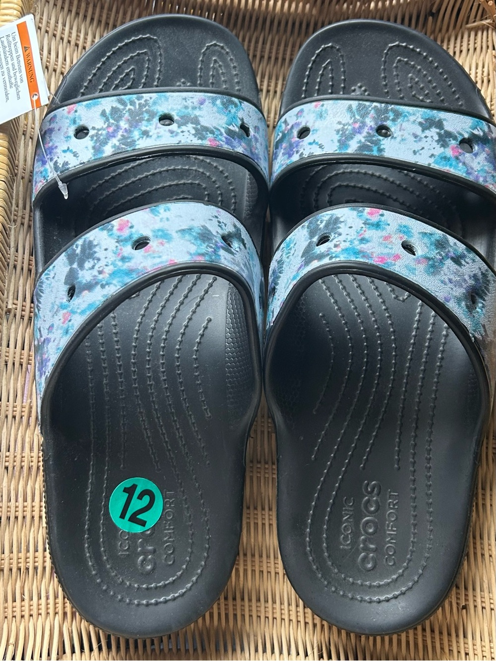 CROCS Dual Strap Slide Sandals NWT